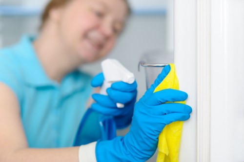 Professional carpet cleaning in a Becontree home with deep cleaning equipment